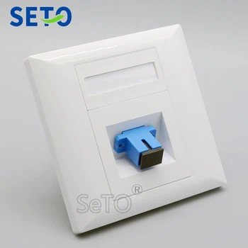 SeTo 86 Tipo de Óptica SC Panel de Salida de la Placa de Pared Enchufe Trapezoidal de la placa frontal SC Monte con acoplador SC