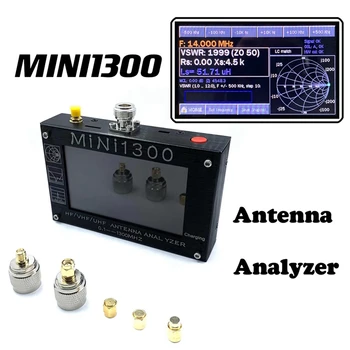 MINI1300 Más 5V/1.5 a HF VHF UHF Antena Analizador de 0.1-1300MHZ Contador de Frecuencia Medidor de ROE 0.1-1999 Con Pantalla LCD